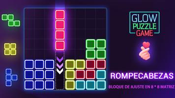 Glow Block Puzzle Poster