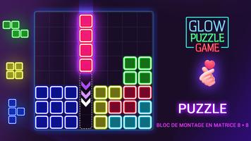 Glow Block Puzzle Affiche