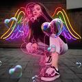 Instasquare Photo Editor: Drip Art, Neon Line Art