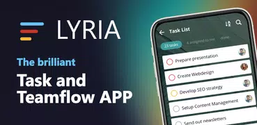 LYRIA: To Dos, Teams, Workflow