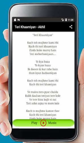 Teri Khaamiyan Song Lyrics Akhil For Android Apk Download teri khaamiyan song lyrics akhil for