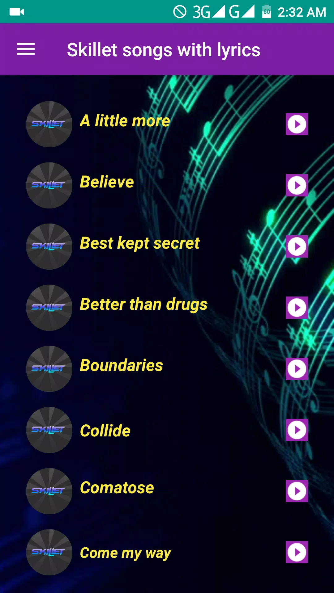 Skillet songs with Lyrics APK for Android Download