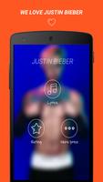 Justin Bieber Top Lyrics Cartaz