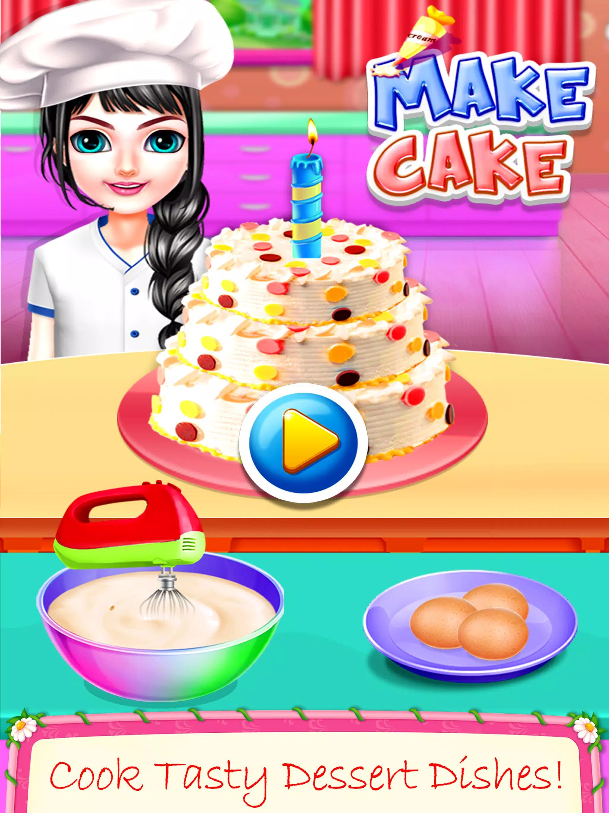 REAL CAKE MAKER - JOGO DE FAZER BOLO MAQUINA DE BOLO REAL 3D 