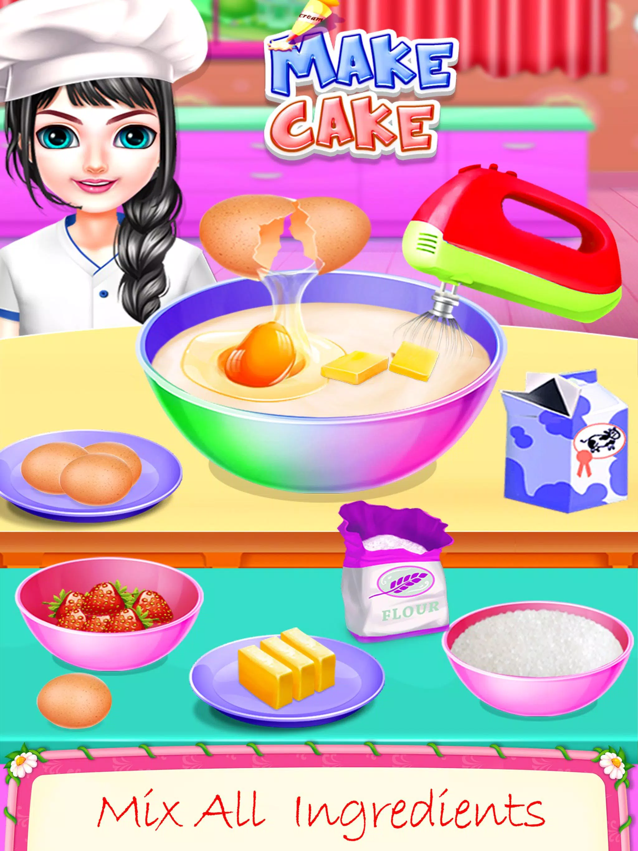 REAL CAKE MAKER - JOGO DE FAZER BOLO MAQUINA DE BOLO REAL 3D 