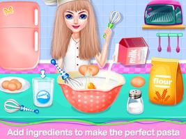 Pasta food Maker Cooking game Affiche