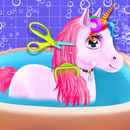 Unicorn Braided Hair Salon Makeover Hairstyle APK