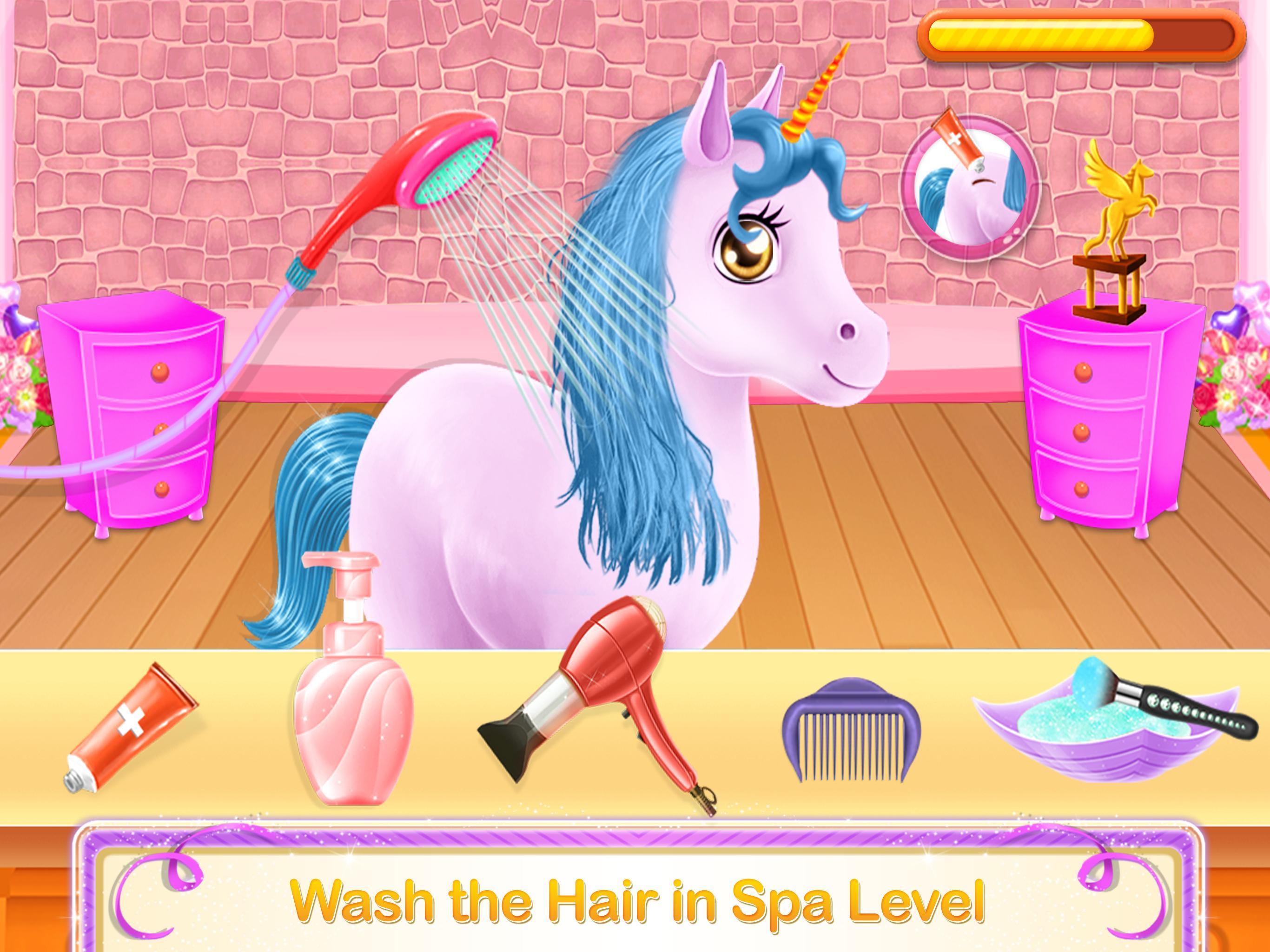 Unicorn Braided Hair Salon Makeover Hairstyle For Android - roblox salon and spa makeover