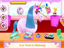 Unicorn Braided Hair Salon Makeover Hairstyle Ekran Görüntüsü 2