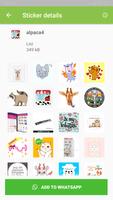 Lovely Alpaca Stickers for Whatsapp -WAStickerApps Affiche