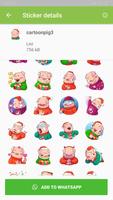 Lovely Piggy Stickers for Whatsapp - WAStickerApps پوسٹر