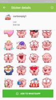 Lovely Piggy Stickers for Whatsapp - WAStickerApps اسکرین شاٹ 1