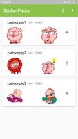 Lovely Piggy Stickers for Whatsapp - WAStickerApps captura de pantalla 2