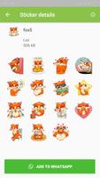 Amazing Fox Sticker & Emoji Pack App -WAStickerApp captura de pantalla 1