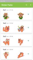 Amazing Fox Sticker & Emoji Pack App -WAStickerApp captura de pantalla 3