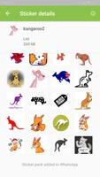 Lovely Kangaroo Sticker Pack App - WAStickerApps capture d'écran 3