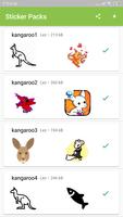 Lovely Kangaroo Sticker Pack App - WAStickerApps capture d'écran 1
