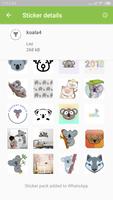Lovely Koala Bear Sticker Pack App - WAStickerApps تصوير الشاشة 3