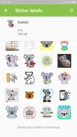 Lovely Koala Bear Sticker Pack App - WAStickerApps الملصق