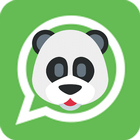 Cute Panda Stickers for Whatsapp - WAStickerApps icône