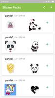 Cute Panda Stickers for Whatsapp - WAStickerApps screenshot 3