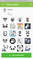 Cute Panda Stickers for Whatsapp - WAStickerApps screenshot 1