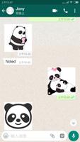 Cute Panda Stickers for Whatsapp - WAStickerApps screenshot 2