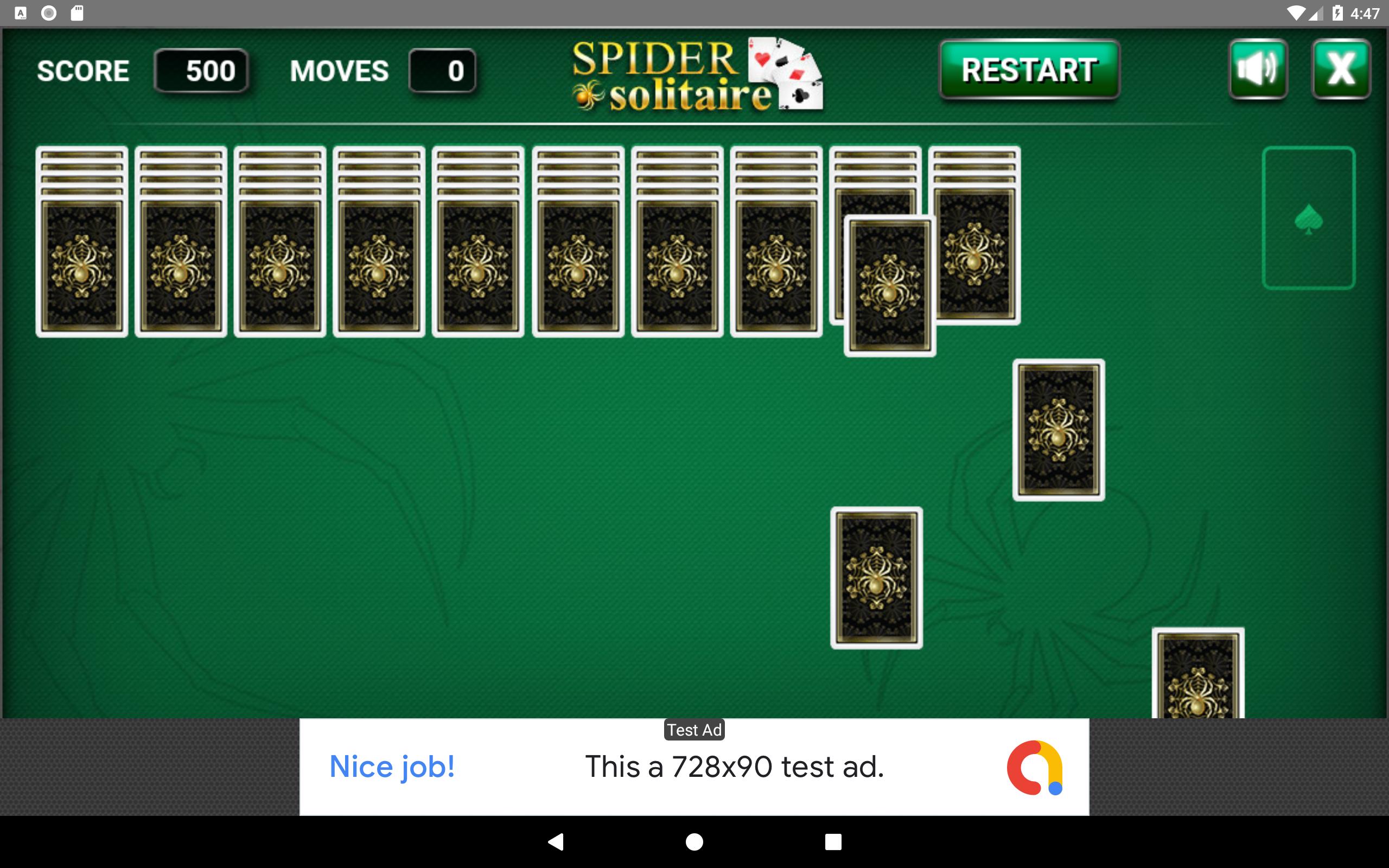 Spider Solitaire Classic 2018 For Android Apk Download - 13 best photos of 728x90 banner ad 728x90 roblox ad banner