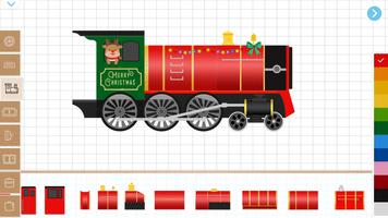크리스마스 기차:어린이용 게임-어린이 기차와 철도 게임 스크린샷 1