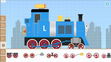 子供のためのレンガ列車ゲーム-子供の電車ゲーム列車鉄道ゲーム ポスター