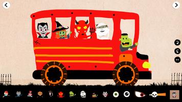 Labo Halloween Auto-Kinder Plakat
