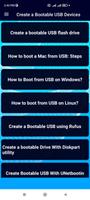 Create a Bootable USB Guide پوسٹر