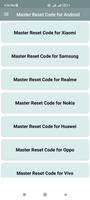 Master Reset Code for Android پوسٹر