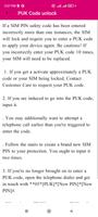 Guide for Puk Code Unlock screenshot 2