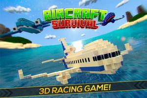 Aircraft Survival Block Planes - Flying Simulator پوسٹر