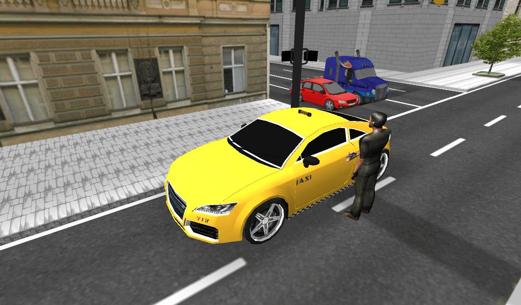 Taxi car driving. XCAR такси.