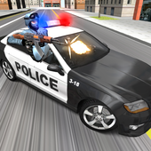 Polizei Fahrer 3D Zeichen