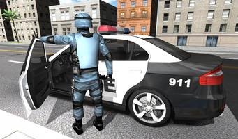 Police Car Racer 3D-poster