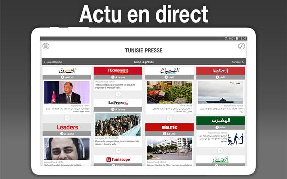 Tunisia Press syot layar 9