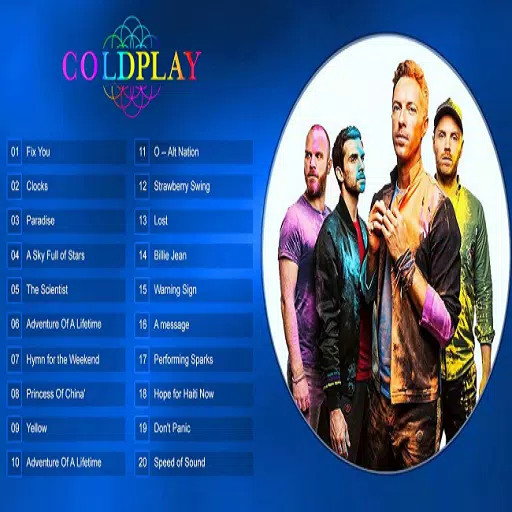 a collection of Coldplay Mp3 Songs APK for Android Download