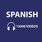 Learn Spanish with 15000 Videos icône