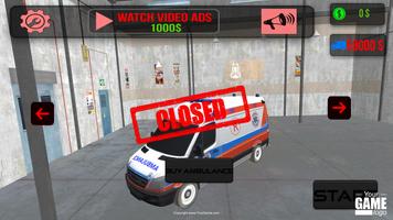 simulateur d'ambulance Affiche