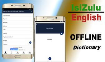 Zulu to English dictionary offline Affiche