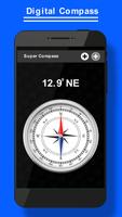 Digital Compass For Direction پوسٹر