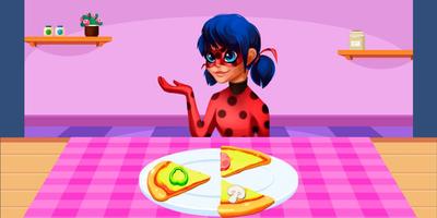 Miraculous Ladybug & Cat Pizza captura de pantalla 3