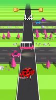 Ladybug Car Traffic Run скриншот 1