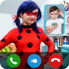 LadyBug Fake Video Call آئیکن