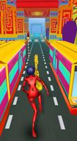 Subway LADYBUG Super Hero chibi run Adventure screenshot 1