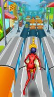 Subway LADYBUG Super Hero chibi run Adventure screenshot 2