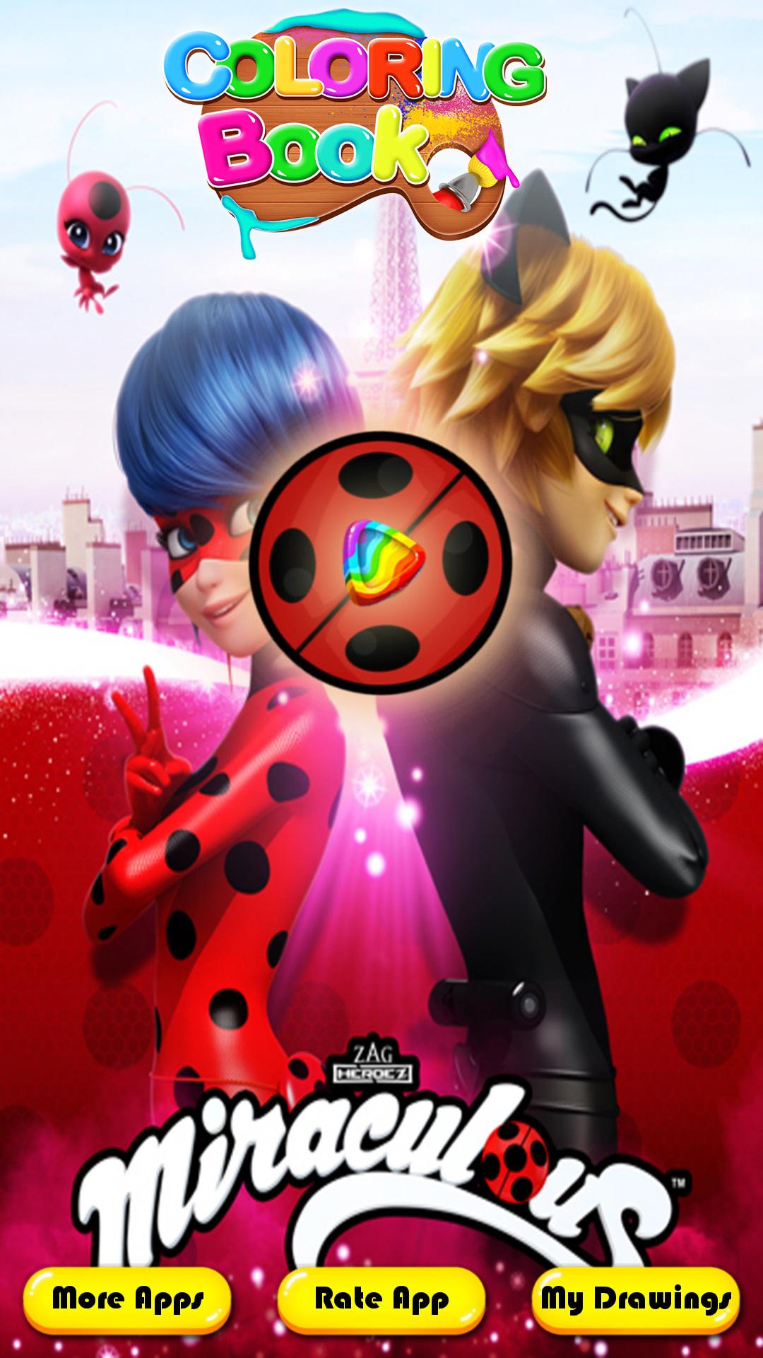 Miraculous Ladybug And Cat Noir Coloring Book For Android Apk Download